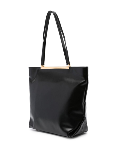 Shop N°21 Barrette Leather Tote Bag In Black