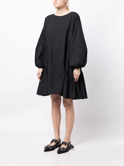 Shop Merlette Byward Cotton Minidress In Black