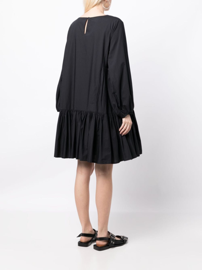 Shop Merlette Byward Cotton Minidress In Black