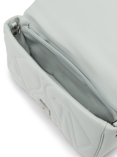 ショルダーバッグ・ポシェット ALEXANDER MCQUEEN POWDER BLUE SMALL SEAL SHOULDER BAG Alexander Mcqueen Powder Blue Leather Small Seal Shoulder