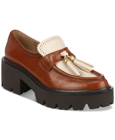 Shop Sam Edelman Women's Meela Slip-on Loafers Women's Shoes In Luxe Cognac/modern Ivory