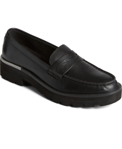 Shop Sperry Women's Chunky Penny Loafers In Black