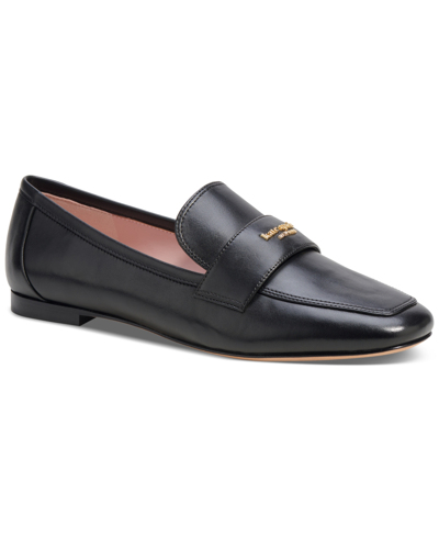 Shop Kate Spade Women's Leighton Slip-on Loafer Flats, Created For Macy's In Black
