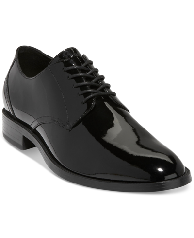 Shop Cole Haan Men's Hawthorne Plain Toe Oxford Dress Shoes Men's Shoes In Black Patent / Black