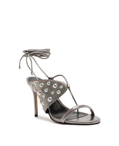 Shop Arezzo Women's Penelope High Stiletto Sandals In Silver