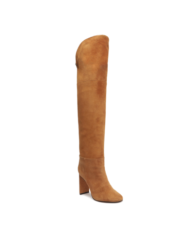 Shop Schutz Women's Austine Casual Over-the-knee High Block Boots In Brown