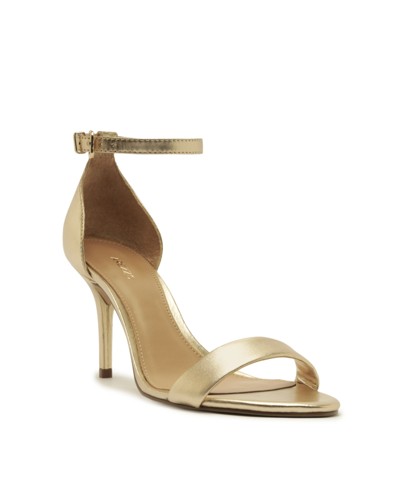 Shop Arezzo Women's Isabelli Mid Stiletto Sandals In Platinum Metallic