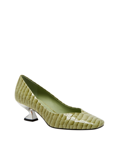 Shop Katy Perry Women's The Laterr Square-toe Pumps In Green Fig