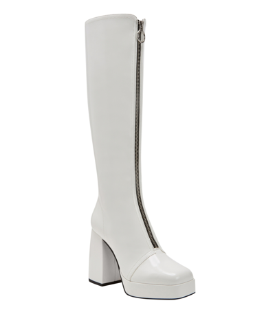 Shop Katy Perry Women's The Uplift Narrow Calf Boots In Optic White