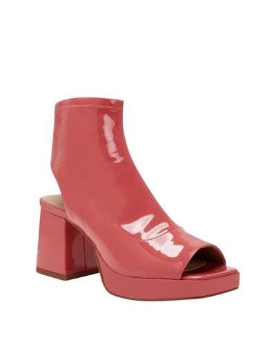 Shop Katy Perry Women's The Surrprise Block Heel Platform Shooties In Red Dust