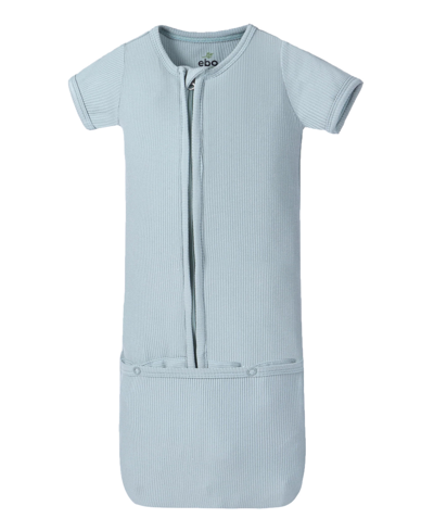 Shop Earth Baby Outfitters Baby Boys Rayon From Bamboo Ribbed Convertible Sleep Gown In Sage