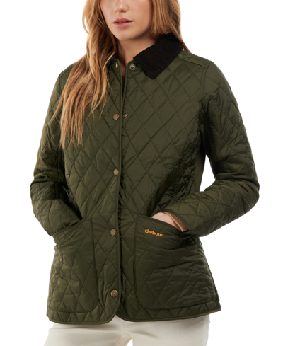 Shop Barbour Women's Annandale Quilted Jacket In Olive