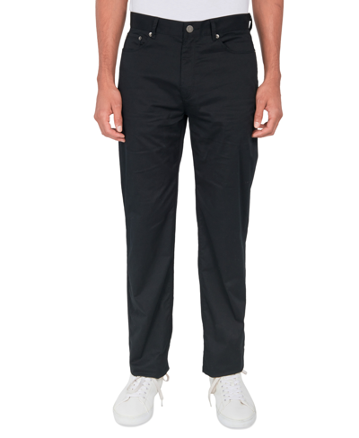 Shop Society Of Threads Men's Regular Fit Solid 5 Pocket Pants In Black
