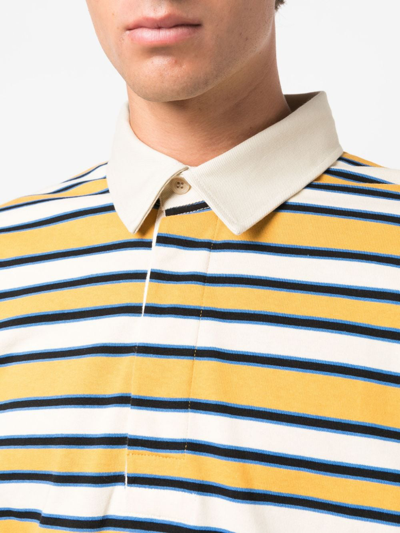 Gucci Cotton Polo Shirt With Striped Motif In Multi