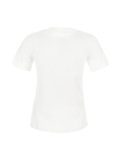 Shop Moncler Crewneck T-shirt In White