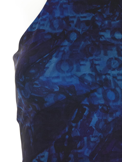 Off-white Off Aop Sleek Rower Top In Blue