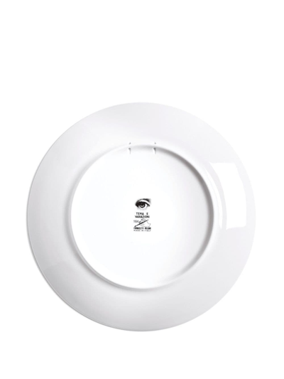 Fornasetti Tema E Variazioni Porcelain Plate (26cm) In White