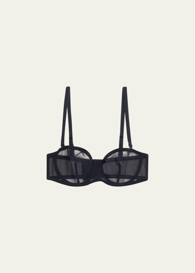 Shop Eres Indiscrete Convertible Stretch Tulle Bra In Ultra