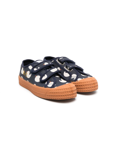 Shop Bobo Choses Rubber Duck Touch-strap Sneakers In Blue