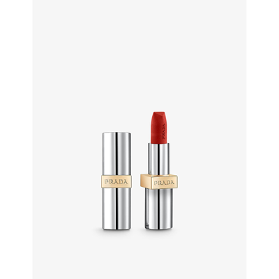 Shop Prada Amber Hyper Matte Monochrome Refillable Lipstick 3.8g