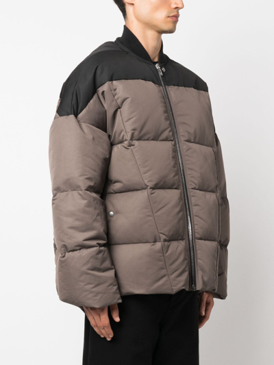 Shop Rick Owens Quilted Padded Flight Jacket In Black