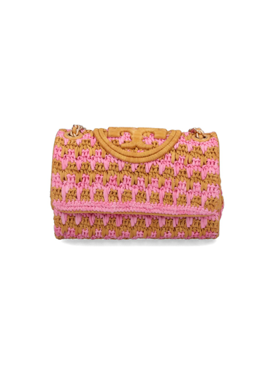 Shop Tory Burch 'fleming' Small Shoulder Bag In Pink