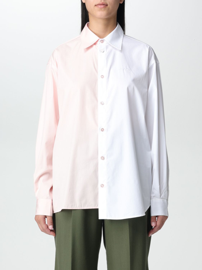 Shop Marni Shirt In Cotton Poplin In White