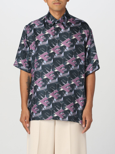 Shop Fendi Shirt  Men In Lilac