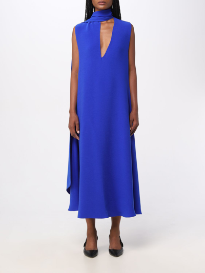 Shop Ferragamo Dress  Woman Color Royal Blue