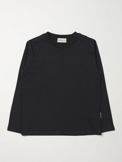 Shop Moncler Cotton T-shirt In Black