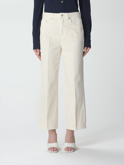 Shop Michael Kors Michael  Jeans In Cotton In Ivory