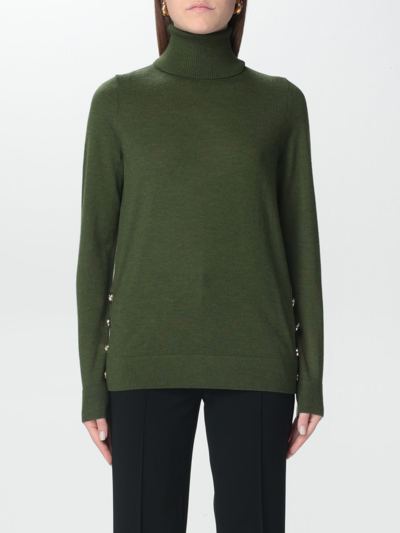 Shop Michael Kors Michael  Sweater In Merino Wool In Jade