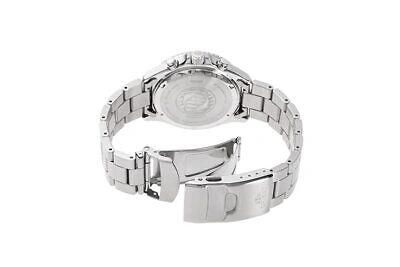 Pre-owned Orient Mako Solar Panda Made In Japan Rn-tx0203s Men's White Silver