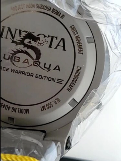Pre-owned Invicta - Subaqua Noma Iii - Space Warrior Edition - Mens Watch