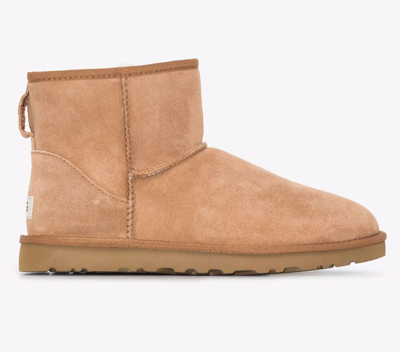 Pre-owned Ugg Boots Classic Mini Boot Shearling Chestnut Suede Boots Shoes 43 In Brown