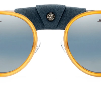 Pre-owned Vuarnet Sunglasses Vl211000050636 Vl2110 Glacier 2110 Amber + Blue Polarlynx