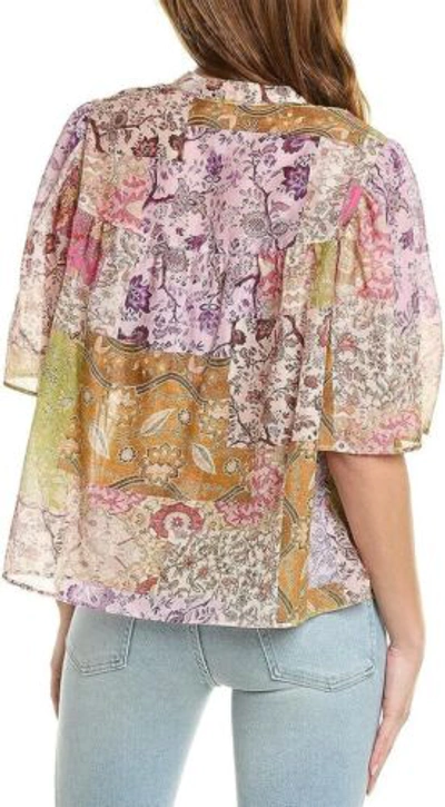 Pre-owned Johnny Was Bertha Top Multi In Multicolor