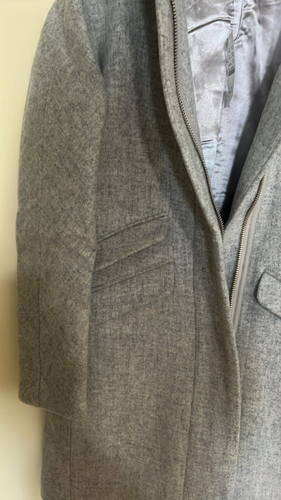 Pre-owned Jcrew Nwt-t6-j.crew Cocoon Coat In Italian Stadium-cloth Wool - Heather Dusk