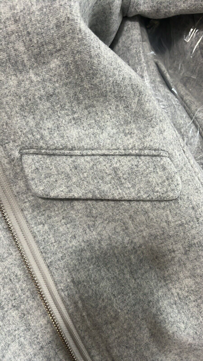 Pre-owned Jcrew Nwt-t6-j.crew Cocoon Coat In Italian Stadium-cloth Wool - Heather Dusk