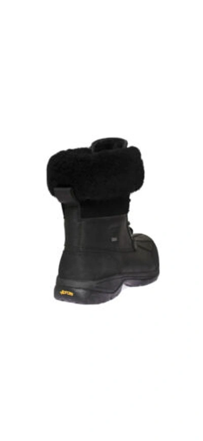 Pre-owned Ugg Butte Black Waterproof Leather Winter Snow Men's Boots Size Us 12/uk 11