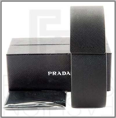 Pre-owned Prada Symbole Black Silver Mirrored Triangle Pr17ws 17w Fashion Unisex Sunglass In Gray