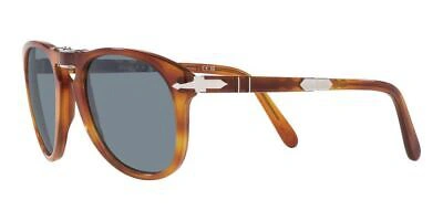 Pre-owned Persol Steve Mcqueen Po 0714sm Terra Siena Blue Fold 54/21/140 Unisex Sunglass In Light Blue Folding