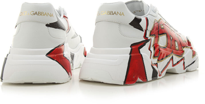 Pre-owned Dolce & Gabbana Men's Leather Sneakers 1984 Milano Collection 2023 Made In Italy In Multicolor
