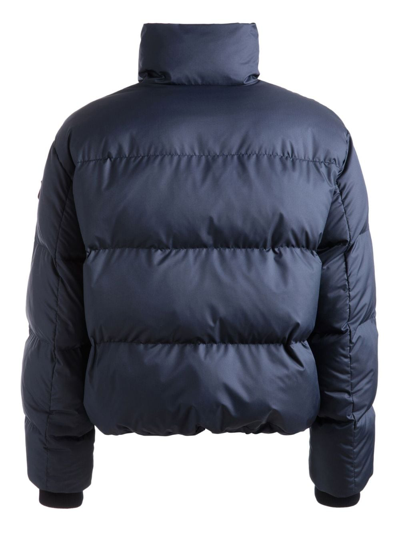 Shop Bally Funnel-neck Padded Jacket In Blue