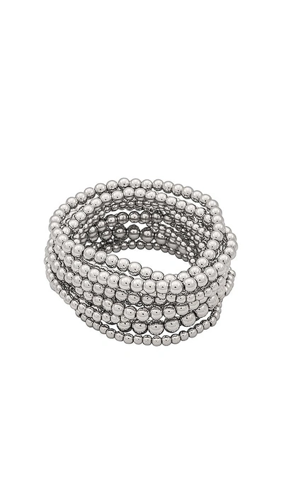 Shop 8 Other Reasons Beaded Bracelet In Metallic Silver