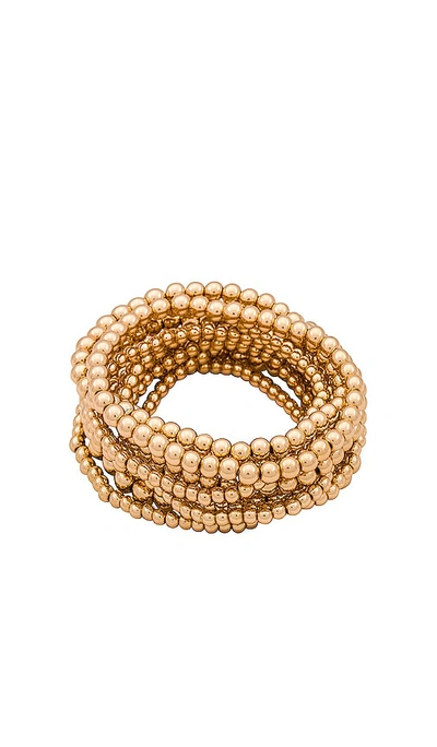 Shop 8 Other Reasons Beaded Bracelet In Metallic Gold