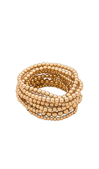 Shop 8 Other Reasons Beaded Bracelet In Metallic Gold