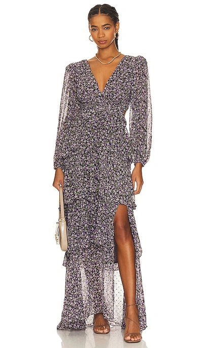 Shop Astr Anora Dress In Purple