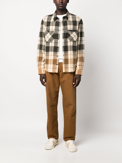 Carhartt Single Knee Straight-leg Trousers In Braun