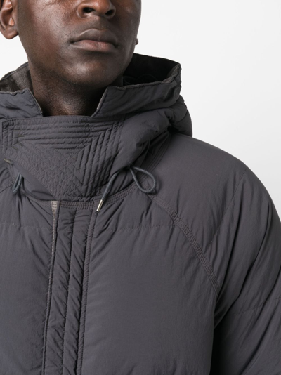 Shop Ten C Arctic Hooded Down Jacket In Grau